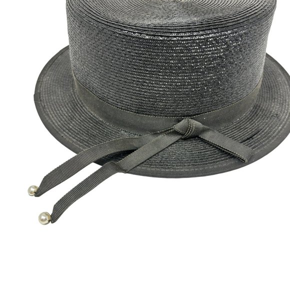 Vintage Top Hat Women\'s Black Straw main image 13